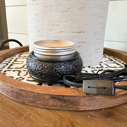 Black Floral Warmer
