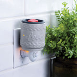Warmer Wall Plug-in Love W/Flip Dish