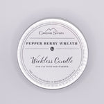 Pepper Berry Wreath Wickless Candle