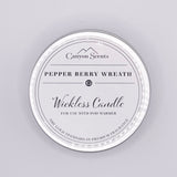 Pepper Berry Wreath Wickless Candle