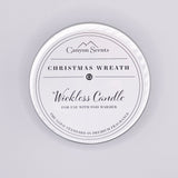 Christmas Wreath Wickless Candle